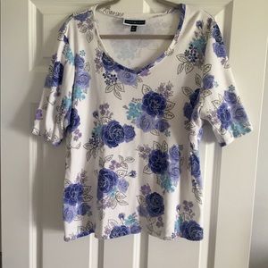 Karen Scott Floral top